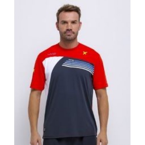 ROPA DE PADEL DROP SHOT CAMISETA INVICTUS GRIS