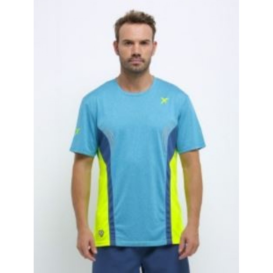 ROPA DE PADEL DROP SHOT CAMISETA VERSUS AZUL - Barata Oferta Outlet