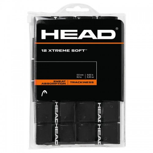 Blister Overgrips Head Xtreme Soft Negro 12 Unidades