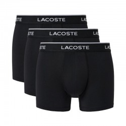 Boxers noirs en microfibre Lacoste 3 unités