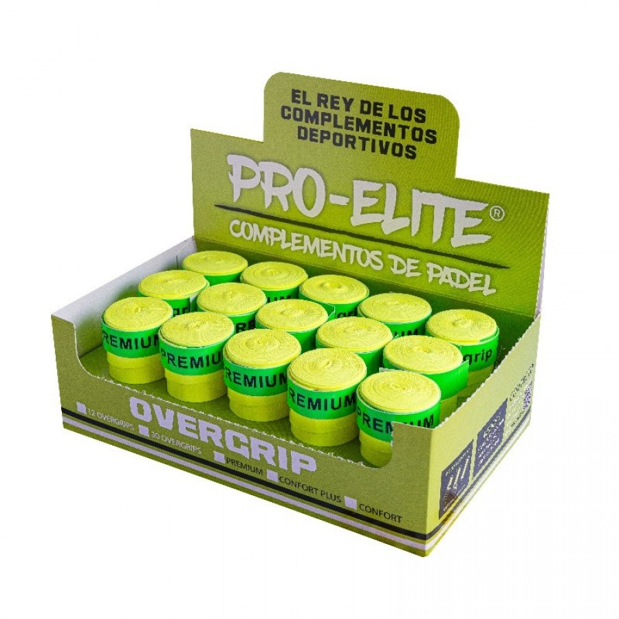 Caja Pro Elite Premium Liso Amarillo 30 Sobreempunhaduras