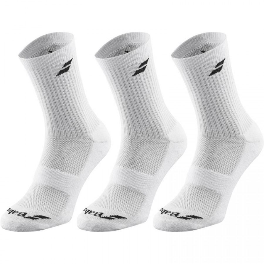 Calcetines Babolat Medio Blanco 3 Pares