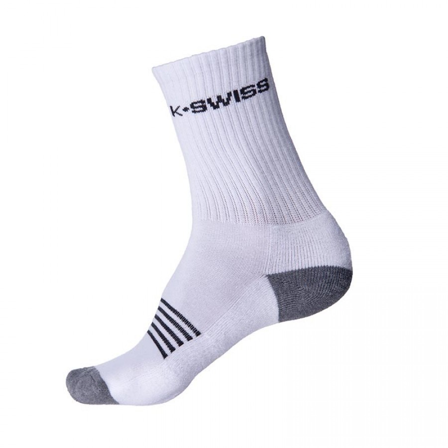 Calcetines Kswiss Crew Blanco 3 Pares  Oferta + Barato