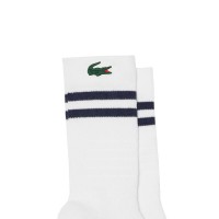 Lacoste Sport Chaussettes High Cut Marine Blanc 1 Paire