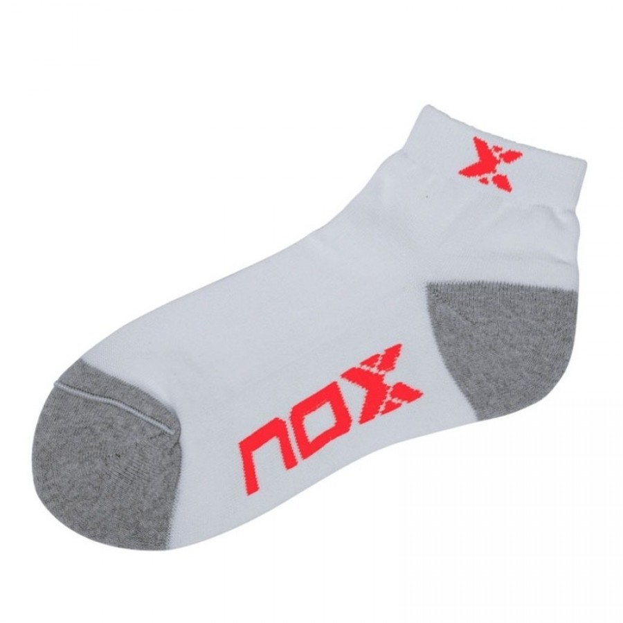 Nox Branco Laranja Meias 1 Par  Oferta + Barato