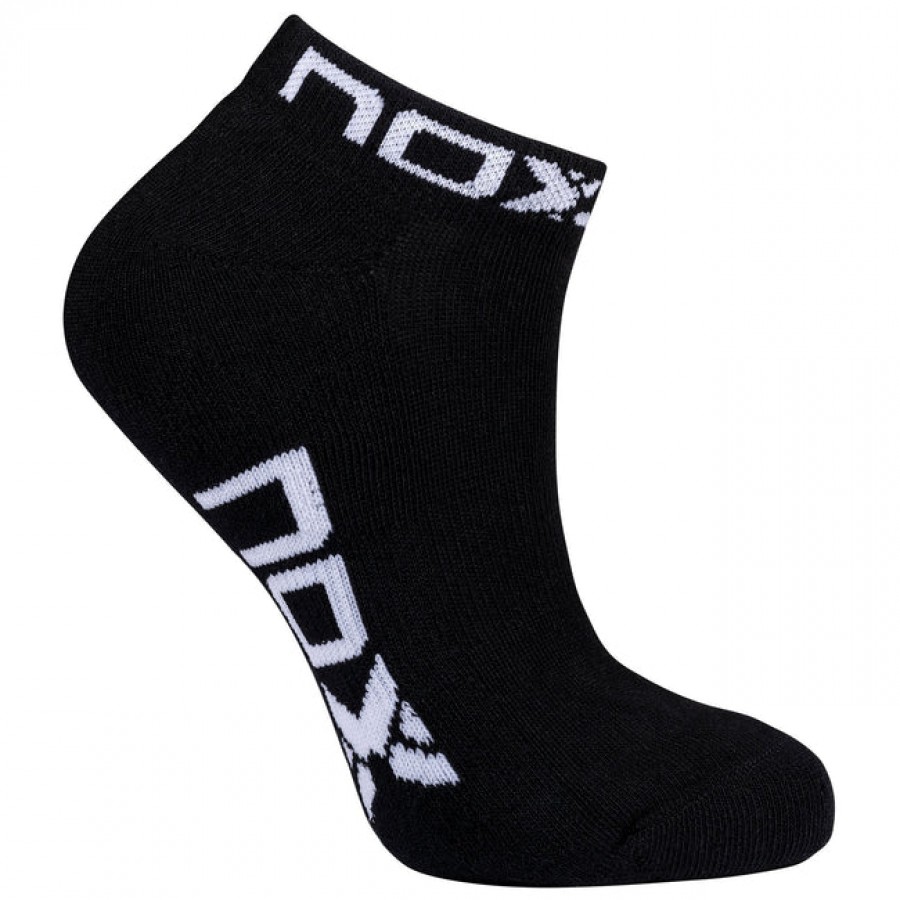 Calcetines Nox Tobillero Negro Blanco 1 Par  Oferta + Barato