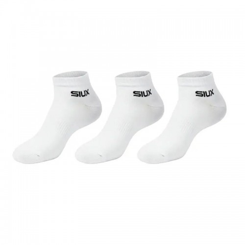Siux Basic 26 Meias Curtas Brancas 3 pares