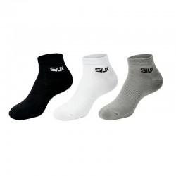 Siux Basic 26 Chaussettes Courtes Noir, Blanc Gris 3 paires