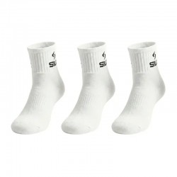 Siux Basic 26 Chaussettes mi-mollet, blancs 3 paires