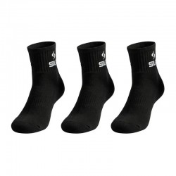 Siux Basic 26 Chaussettes mi-mollet, noires 3 paires