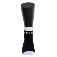 Calcetines Softee Tobilleros Negro Blanco 1 Par