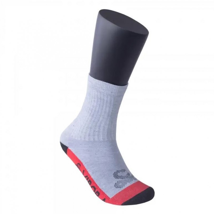 Red Grey Multicolored Half Cane Viper Socks 1 Pair PADELPOINT Red Grey Multicolored Half Cane Viper Socks 1 Pair