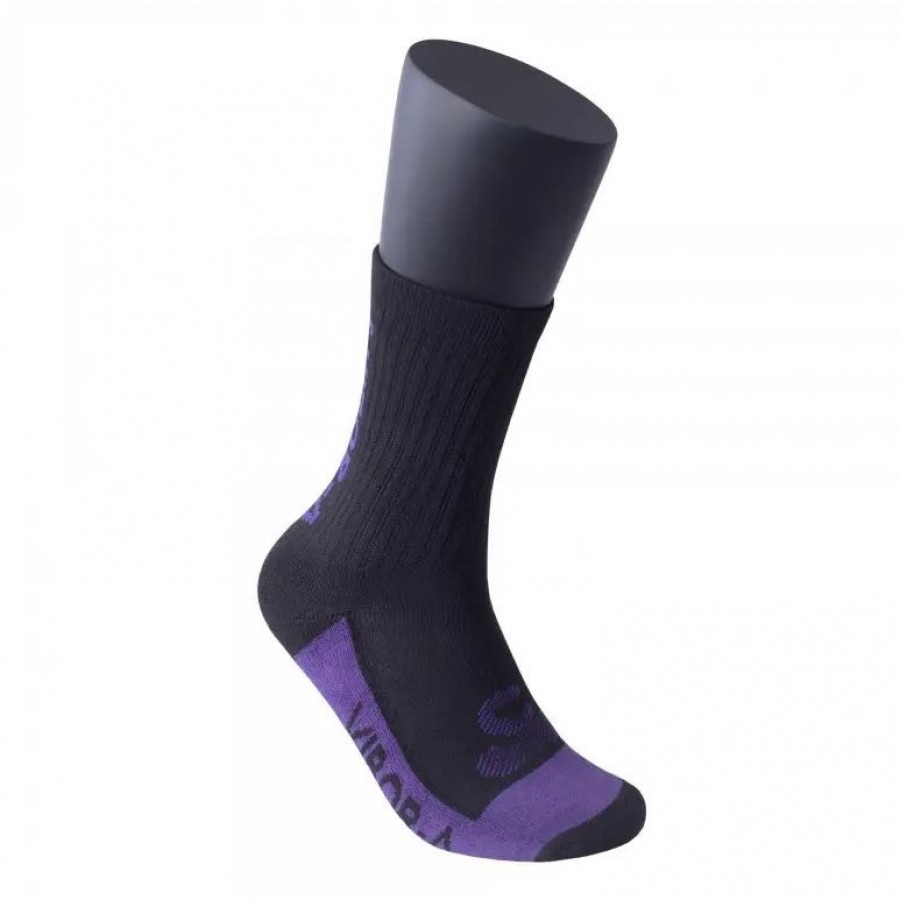 Half-Reed Leather Socks Multicolored Black Violet 1 Pair PADELPOINT Half-Reed Leather Socks Multicolored Black Violet 1 Pair