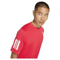 Camiseta Adidas Club 3 Stripes Rubi