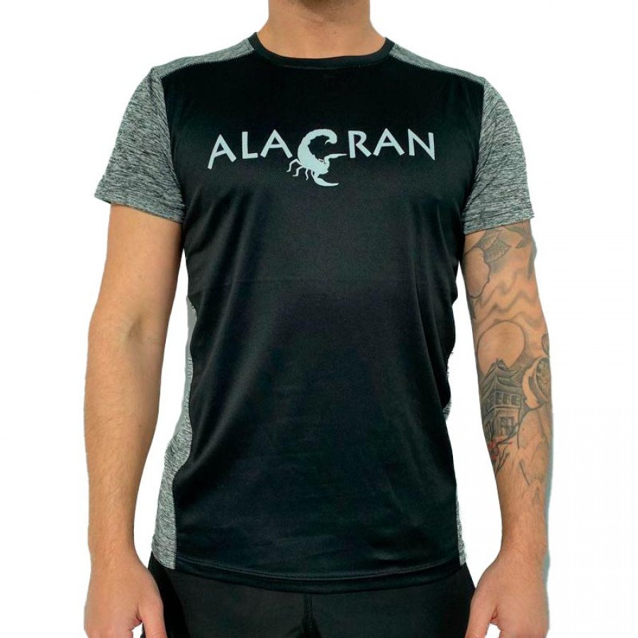 Alacran Elite T-shirt Black Grey PADELPOINT Alacran Elite T-shirt Black Grey