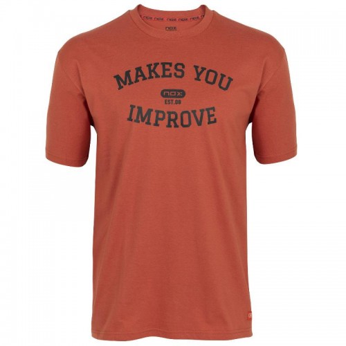 Camiseta Algodon Nox Basic Teja Negro