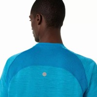 Camiseta Asics Road SS Top Azul Egeo