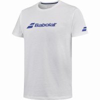Camiseta Babolat Exercise Blanco Junior