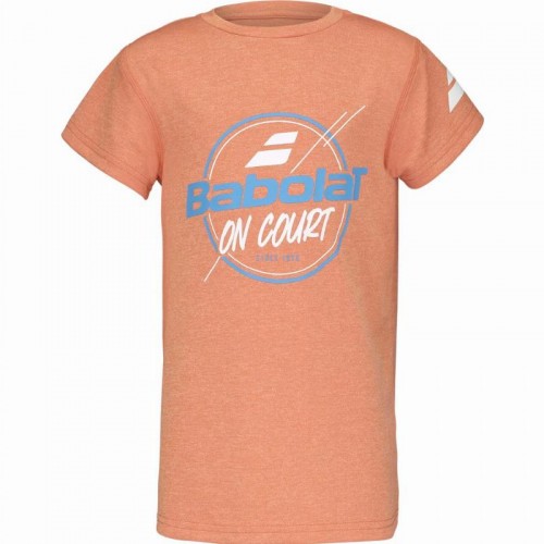 Camiseta Babolat Exercise Graphic Naranja Junior