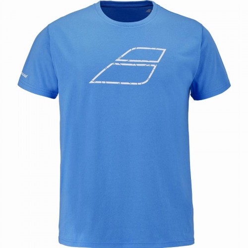 Camiseta Babolat Exercise Message Azul