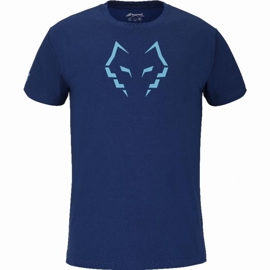 Babolat Juan Lebron Camiseta De Algodão Azul Escuro  Oferta + Barato