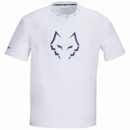 Camiseta Babolat Juan Lebron Wide Algodon Blanco