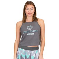 Camiseta Bidi Badu Good Vibes Chill Gris Aqua Mujer