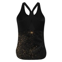 Camiseta Bidi Badu Paris Negro Dorado Mujer