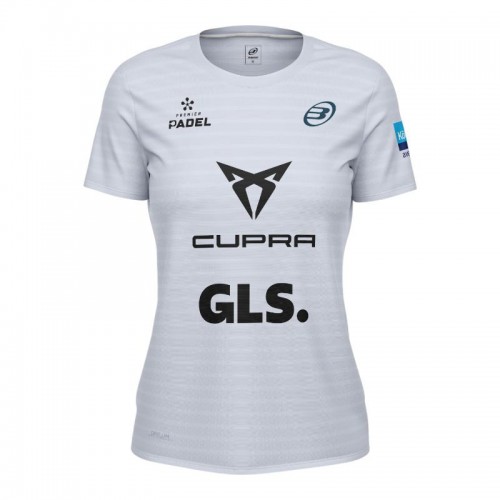 Camiseta Bullpadel Bea Gonzalez Premier Padel Oimbra Gris Azulado