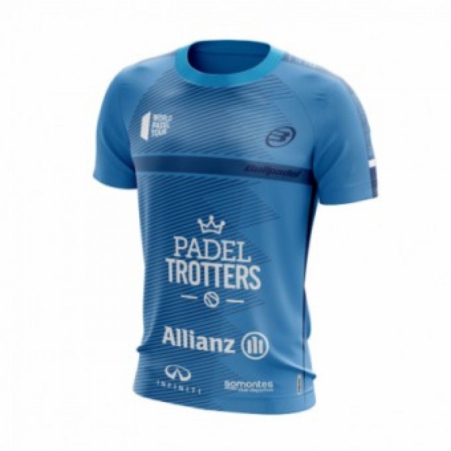 Camiseta Bullpadel Paquito Navarro Joyce Azul Fluor 2019 II Junior
