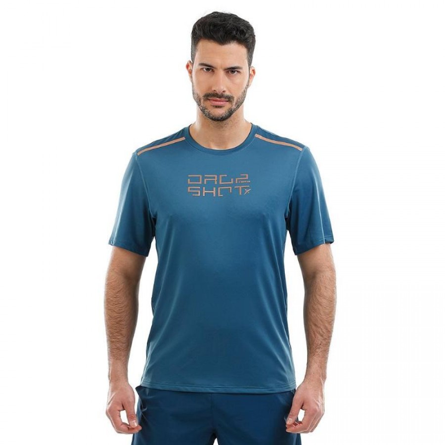 Drop Shot Nur Blue T-Shirt - Barata Oferta Outlet