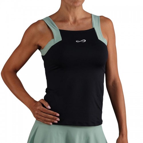 Camiseta Endless Breeze Negro Verde Forest