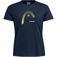 Camiseta Head Club Lara Azul Amarelo Feminino