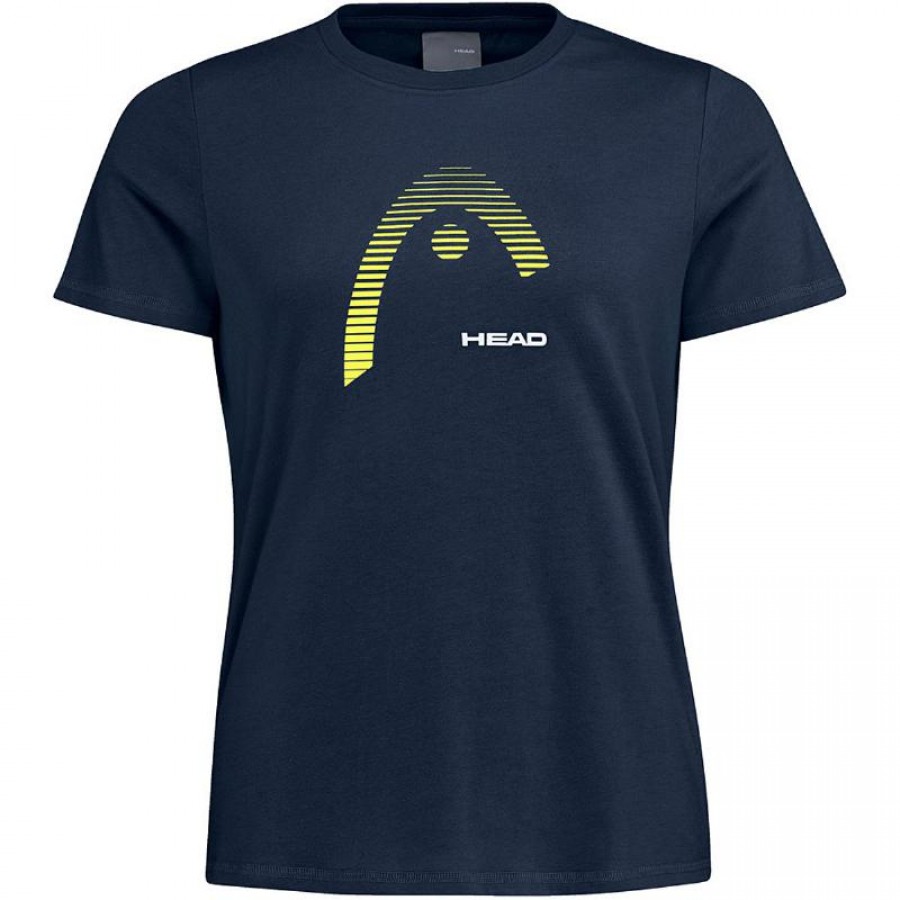 Camiseta Head Club Lara Azul Amarelo Feminino