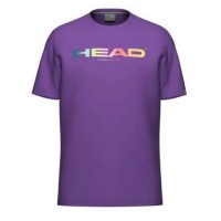 T-shirt Rainbow Purple de la tête