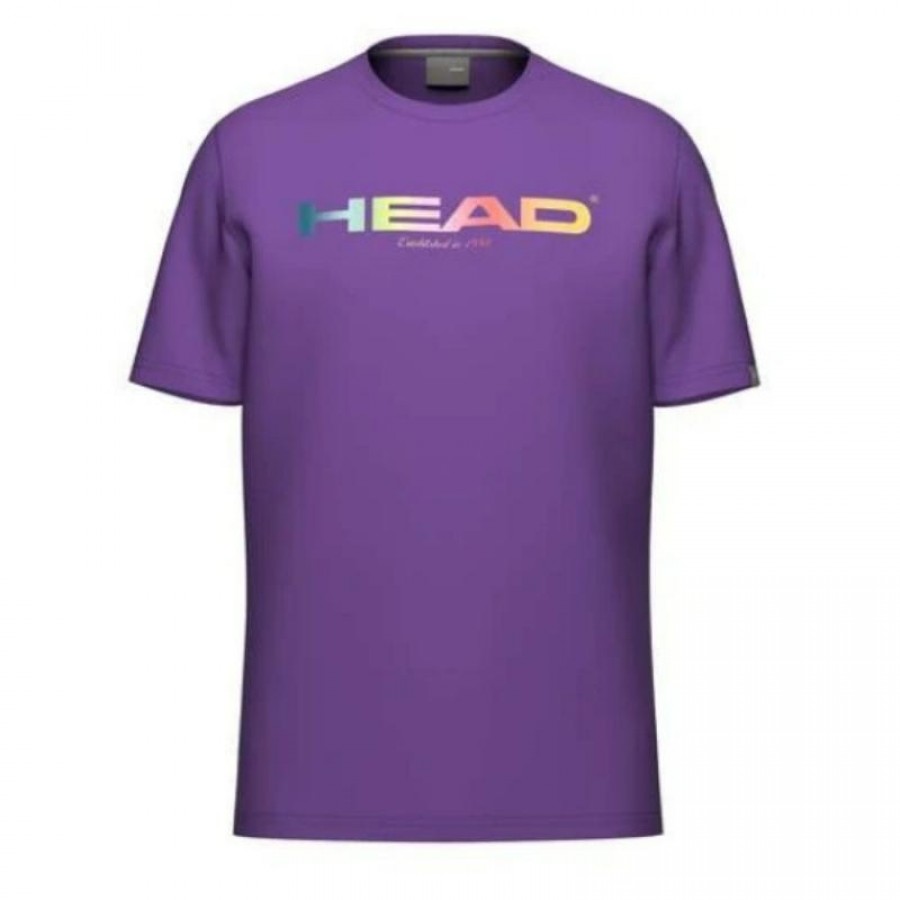 T-shirt Rainbow Purple de la tête