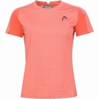 Camiseta Head Tech Coral para Mulheres