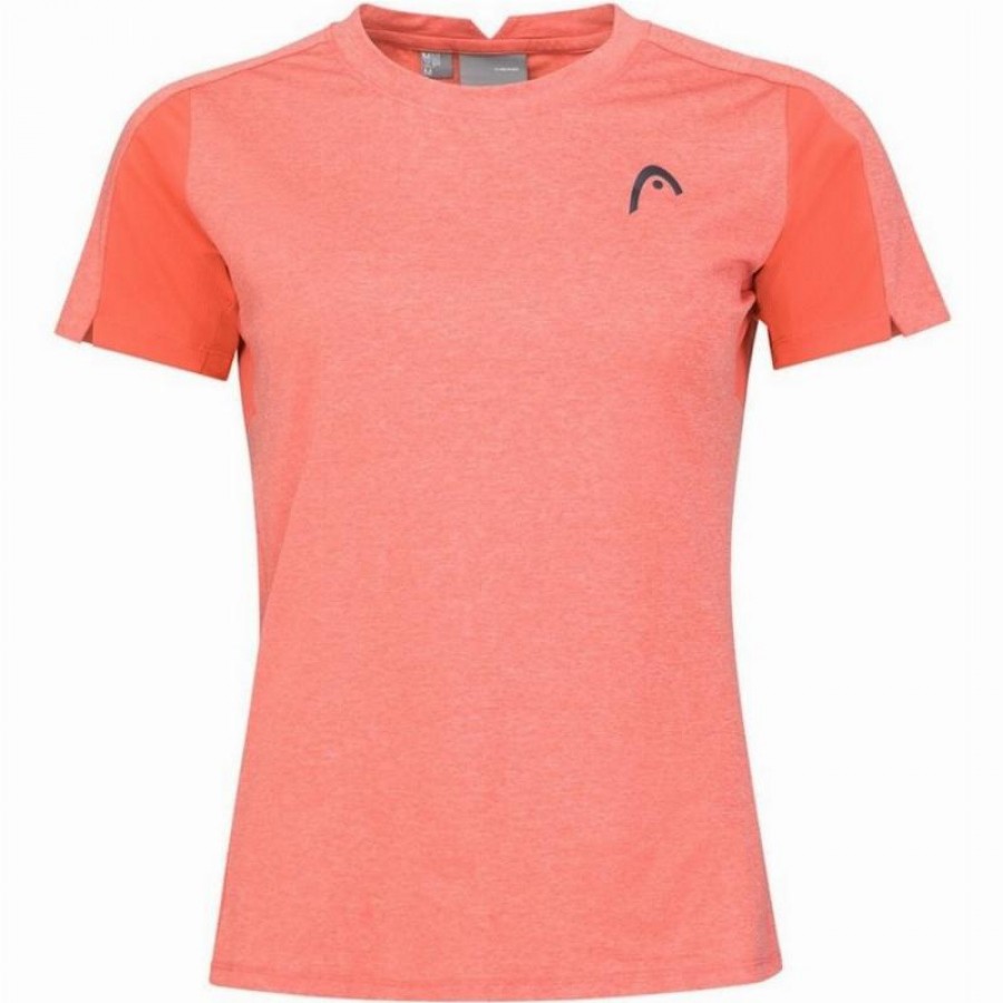 Camiseta Head Tech Coral para Mulheres