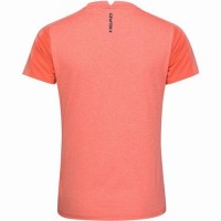Camiseta Head Tech Coral para Mulheres