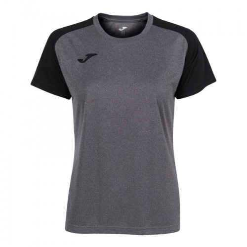 Camiseta Joma Academy IV Gris Melange Negro Mujer