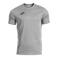 Camiseta Joma Olimpiada Cinza Melange Preto