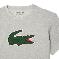 Camiseta Lacoste Ultra Dry Gris  Oferta + Barato