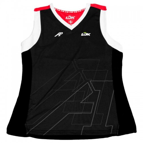 Camiseta Lok A1 Padel Wasatch Negro Mujer