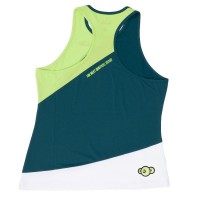 Camiseta Lok Gross Branco Verde Mujer