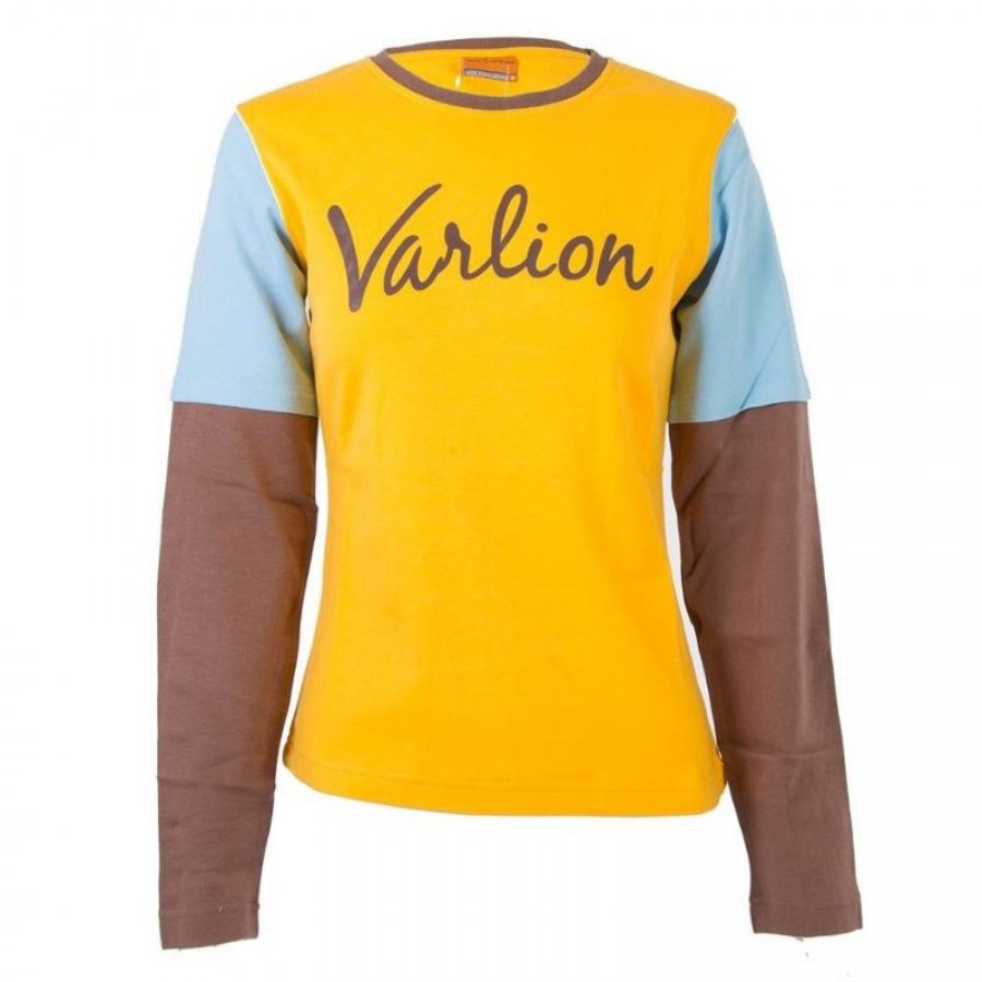 Camiseta Manga Larga Varlion MD M/L06-MC617 Amarillo Mujer  Oferta + Barato