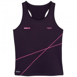 Camiseta Nox Pro Morado Oscuro Rosa Mujer