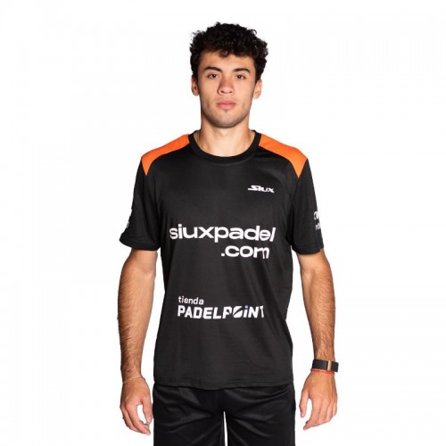 Camiseta Siux Leo Augsburger Fenix Oficial Negro Naranja