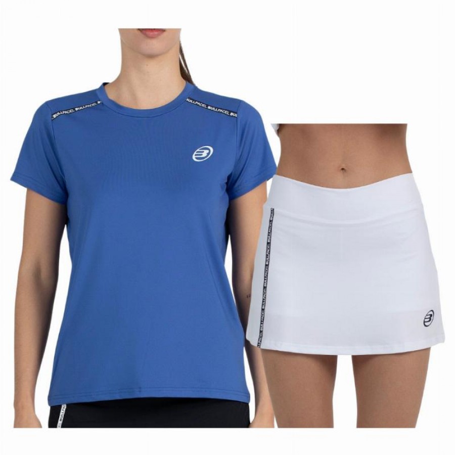 Conjunto Bullpadel Adventure W Performance Azul Branco