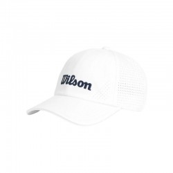 Gorra Wilson Active Perforated Blanco Azul Marino