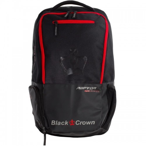 Mochila Black Crown Raptor Negro Rojo
